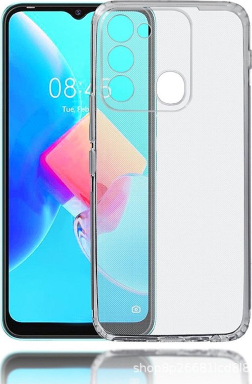 Tecno Spark 8C ile uyumlu Kılıf Süper Şeffaf ve pürüzsüz Silikon Kapak