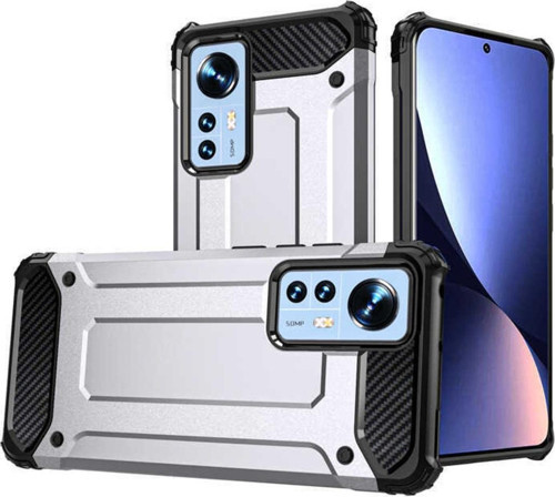 Xiaomi Mi 12 Ile Uyumlu Kılıf Shockproof Zırh Koruma Gri