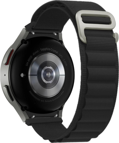 Galaxy Watcy 42mm Ile Uyumlu Kordon Kumaş Loop Kaliteli Yedek Saat Kordonu Çift Katmanlı Kayış
