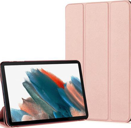Galaxy X700 Tab S8 11 Inç Ile Uyumlu Kılıf Stand Olabilen Katlanabilir Smart Cover Rosegold