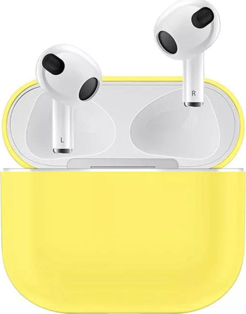3 Kulaklık Koruyucu Mdl04 Ince Silikon Slim Kapak Kılıf Sarı