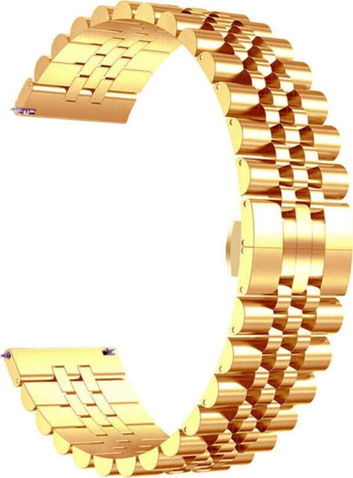 Apple Watch 38mm Parlak Metal Klipsli Kordon Rosegold
