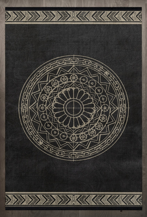 Geometrik Siyah Pamuk Dikdörtgen Modern Desenli Pamuk Makinada Yıkanabilir Hav Toz Vermez Leke Tutmayan Kaymaz Taban Dijital Makine Baskı Salon Yolluk Mutfak Halı