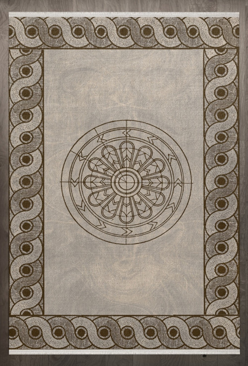 Geometrik Vizon Pamuk Dikdörtgen Modern Desenli Pamuk Makinada Yıkanabilir Hav Toz Vermez Leke Tutmayan Kaymaz Taban Dijital Makine Baskı Salon Yolluk Mutfak Halı