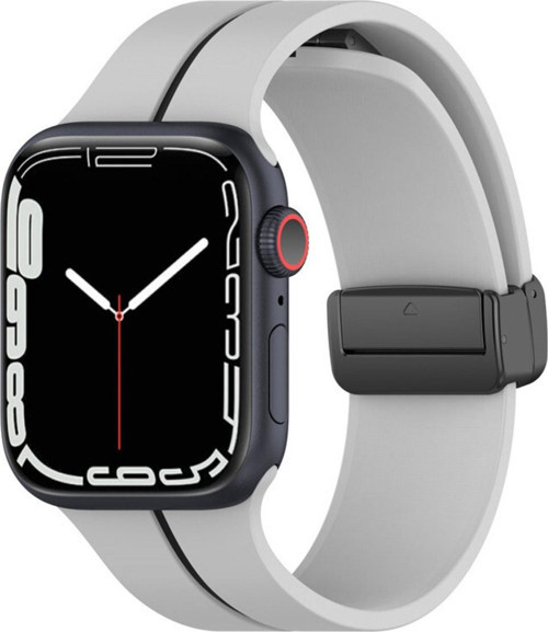 Apple Watch 6 Ile Uyumlu 42-44mm Katlanabilir Mıktanıslı Tokalı Infatuation Spor Kayış