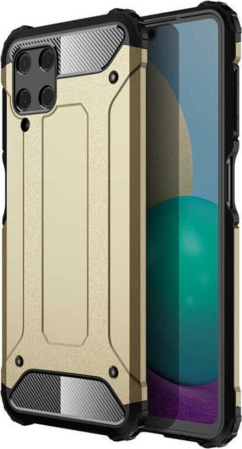 Galaxy M32 Kılıf Kılıf Shockproof Slikon Zırh Gold