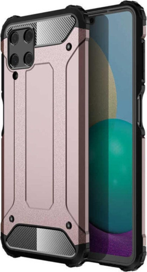 Galaxy M32 Kılıf Kılıf Shockproof Slikon Zırh Rosegold