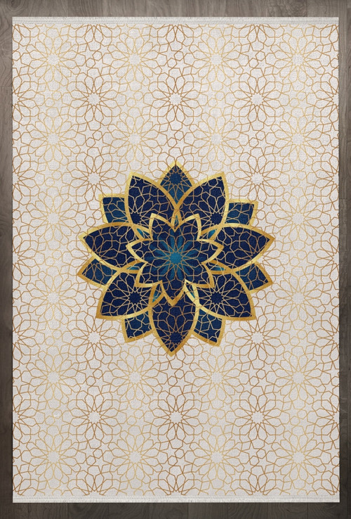 Figürlü Bej Pamuk Dikdörtgen Modern Desenli Pamuk Makinada Yıkanabilir Hav Toz Vermez Leke Tutmayan Kaymaz Taban Dijital Makine Baskı Salon Yolluk Mutfak Halı