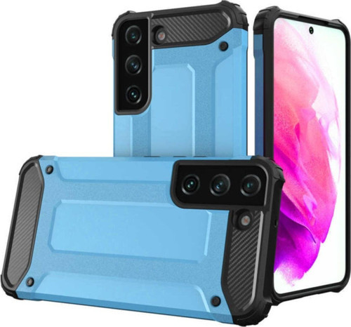 Galaxy S22 Plus Kılıf Shockproof Zırh Koruma Mavi