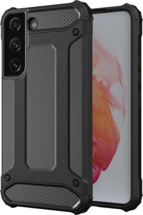 Galaxy S22 Plus Kılıf Shockproof Zırh Koruma Siyah