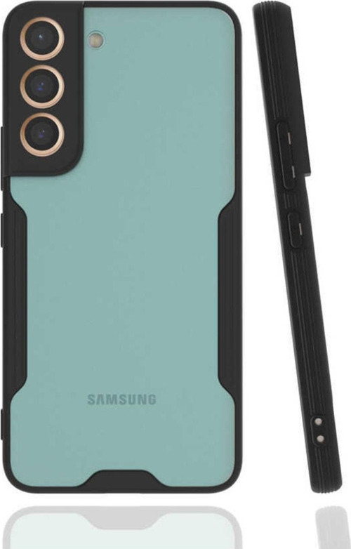 Galaxy S22 Renkli Kenar Perfe Tpu Silikon Siyah