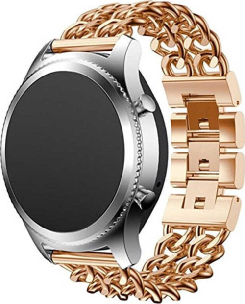 Galaxy Watch 46mm Zincir Desenli Metal Kordon