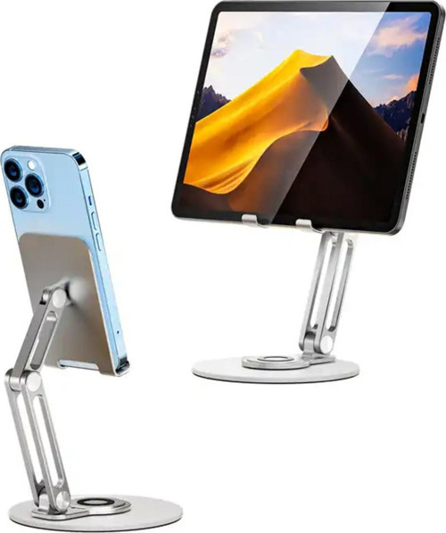 Telefon ve Tablet Tutucu 360 Derece Döner İnce Gerçek Tok Alüminyum Masaüstü Telefon Stand L06X