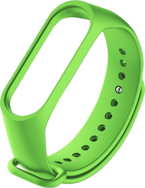 Xiaomi Mi Band 5 Ile Uyumlu Saat Kayışı Ent Kaliteli Spor Saat Termoplastik Kordon Açık Yeşil