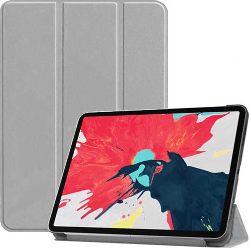Galaxy T870 Tab S7 11 Inç Ile Uyumlu Kılıf Stand Olabilen Katlanabilir Smart Cover Gri