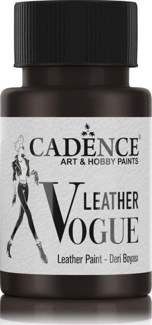 LEATHER VOGUE DERİ BOYASI METALİK LVM-09 SİYAH 50 ML