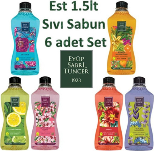 1.5lt Sıvı Sabun 6 'lı Set