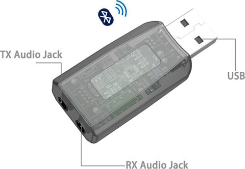 Kablosuz 2ın1 Usb Ses Adaptörü Kablosuz Kulaklıkları Tv Ye Bluetooth 5.0 Dönüştürücü Aparatı