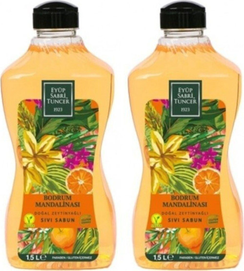 Sıvı Sabun 1500 ml Bodrum Mandalinası X 2 Adet