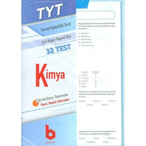 Basamak Yayınları Tyt Kimya Yaprak Test