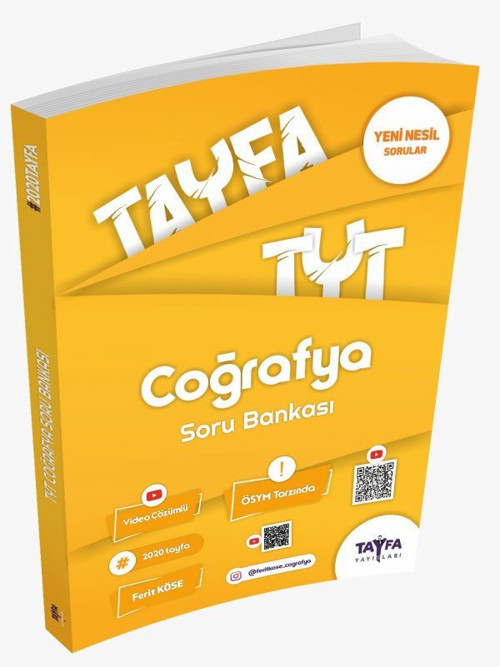 Tayfa Yayınları Tyt Coğrafya Soru Bankası