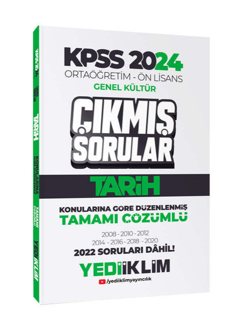 Yediiklim Yayınları Kpss Önlisans Tarih Çıkmış Sorular