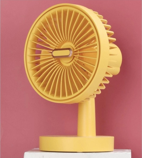 Taşınabilir Cv-2112 3 Kademeli Dönebilen Başlık Şarjlı Led Işıklı Mini Vantilatör 20cm Mini Fan
