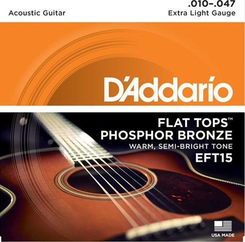 EFT15 FLAT TOPS EXTRA LİGHT TAKIM TEL AKUSTİK GİTAR TELİ 010-047