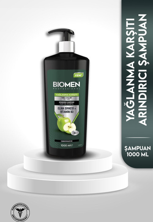 Professional Elma Sirkesi&vitamin B3 Yağlanma Karşıtı Arındırıcı Şampuan 1000 ml