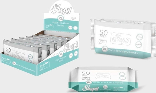 Hasta Vucüt Temizleme Islak Mendil Havlu 50 Yaprak Xl 18 Li Set (3pk*6)