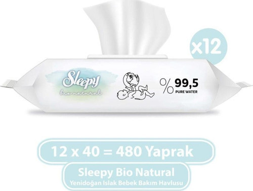 Islak Mendil Bio Natural 480 Yaprak
