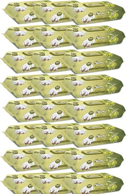 Islak Mendil Zeytinyağlı 90 Lı X 24 (toplam 2160 Adet Mendil)