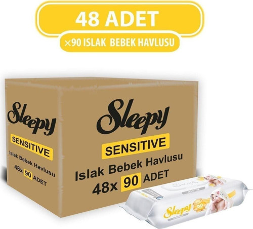 Sensitive Islak Havlu 48x90 (4320 YAPRAK)