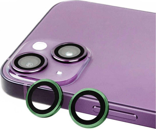 Iphone 14 Plus Ile Uyumlu Profesyonel Kamera Lens Koruma Camcov Koyu Yeşil