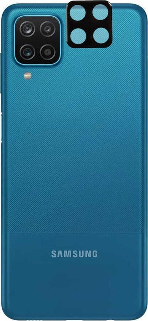 Samsung Galaxy A12 Ile Uyumlu 3d Kamera Lens Koruma Z-panoply Tam Kaplayan Kamera Koruma Siyah