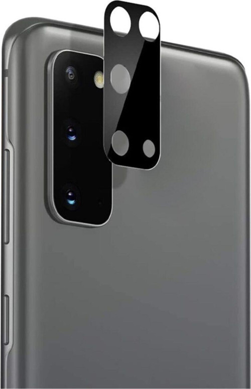 Siyah Galaxy A02s Uyumlu Kamera Lens Koruyucu