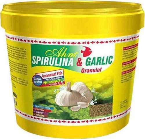 Spirulina Garlic Granulat 100gr Açık Poşette