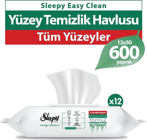 Easy Clean Yüzey Temizlik Havlusu 12x50 (600 Yaprak)