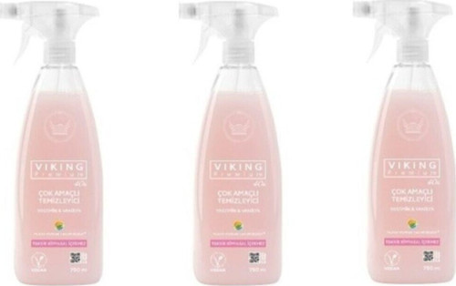 Premium Çok Amaçlı Temizleyici Sprey Yasemin & Vanilya 3 X 750 ml