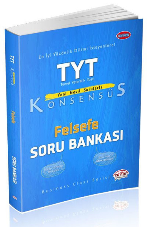 Editör Yayınları Tyt Felsefe Konsensüs Soru Bankası