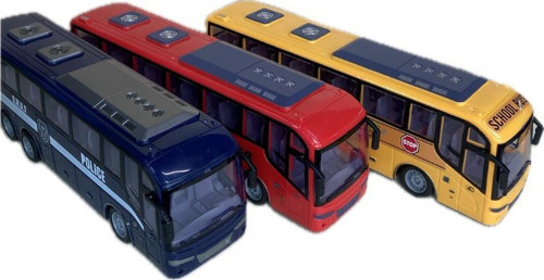 Uzaktan Kumandalı Işıklı Şarjlı Full Fonksiyonlu Otobüs - 1:30 Ölçek - Kırmızı