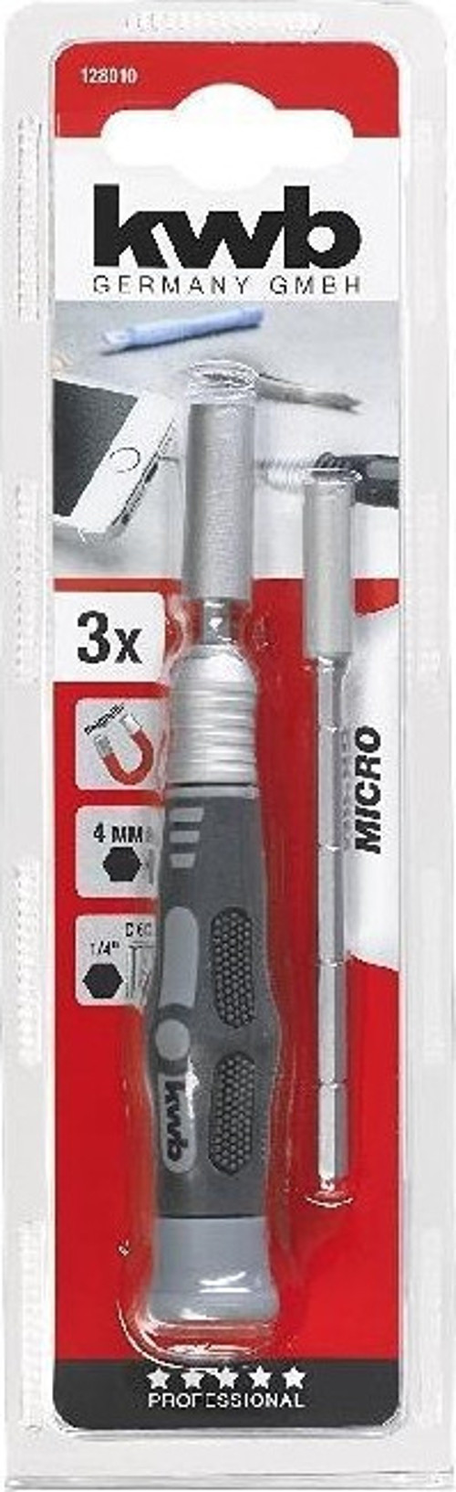 128010 Elektronikçi Tornavida Adaptörü 4 mm