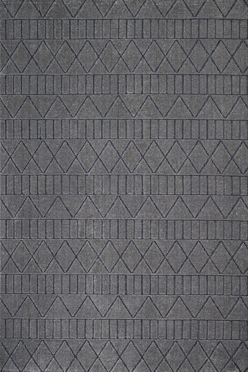 Geometrik Antrasit Pamuk Dikdörtgen Modern Desenli Pamuk Makinada Yıkanabilir Hav Toz Vermez Leke Tutmayan Kaymaz Taban Dijital Makine Baskı Salon Yolluk Mutfak Halı