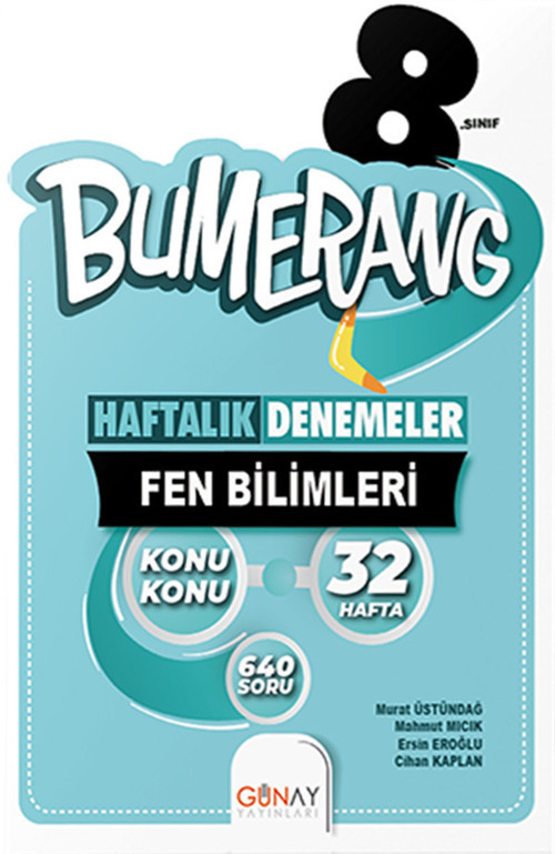 Günay Yayınları 8. Sınıf Fen Bilimleri Bumerang Deneme