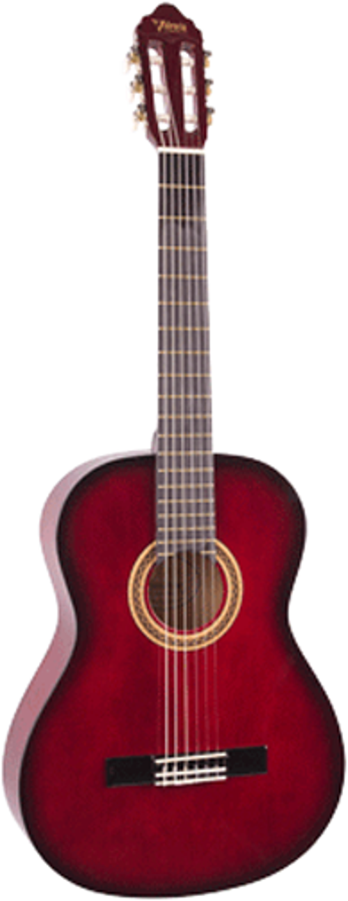VC104TRDS KLASİK GİTAR 4/4 KIRMIZI SUNBURST SAP ÇELİKLİ
