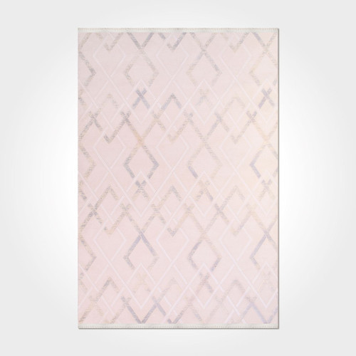 Melina Geometrik Krem Bambu Dikdörtgen Modern Desenli Akrilik Hav Vermeyen Leke Tutmayan Kolay Temizlenen Yumuşak Makine Salon Yolluk Mutfak Halı