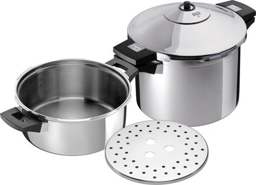 3014 Duromatic İnox 8 + 4 Litre Düdüklü Tencere Seti