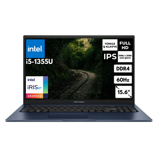 Vivobook 15 i7-1355U 16 GB 1 TBSSD Iris Xe Graphics 15.6" FHD FreeDos Notebook X1504VA-NJ1499AT8