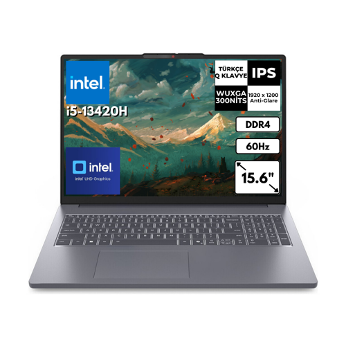 IdeaPad Slim 3 16IRH10 i5-13420H 8 GB 2 TBSSD UHD Graphics 16" WUXGA Windows 11 Home Notebook 83K2001FTRAT24