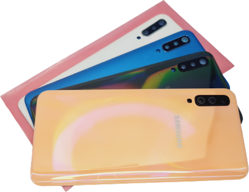 Samsung Galaxy A50 A505 Arka Kapak (FULL LENSLİ) MAVİ
